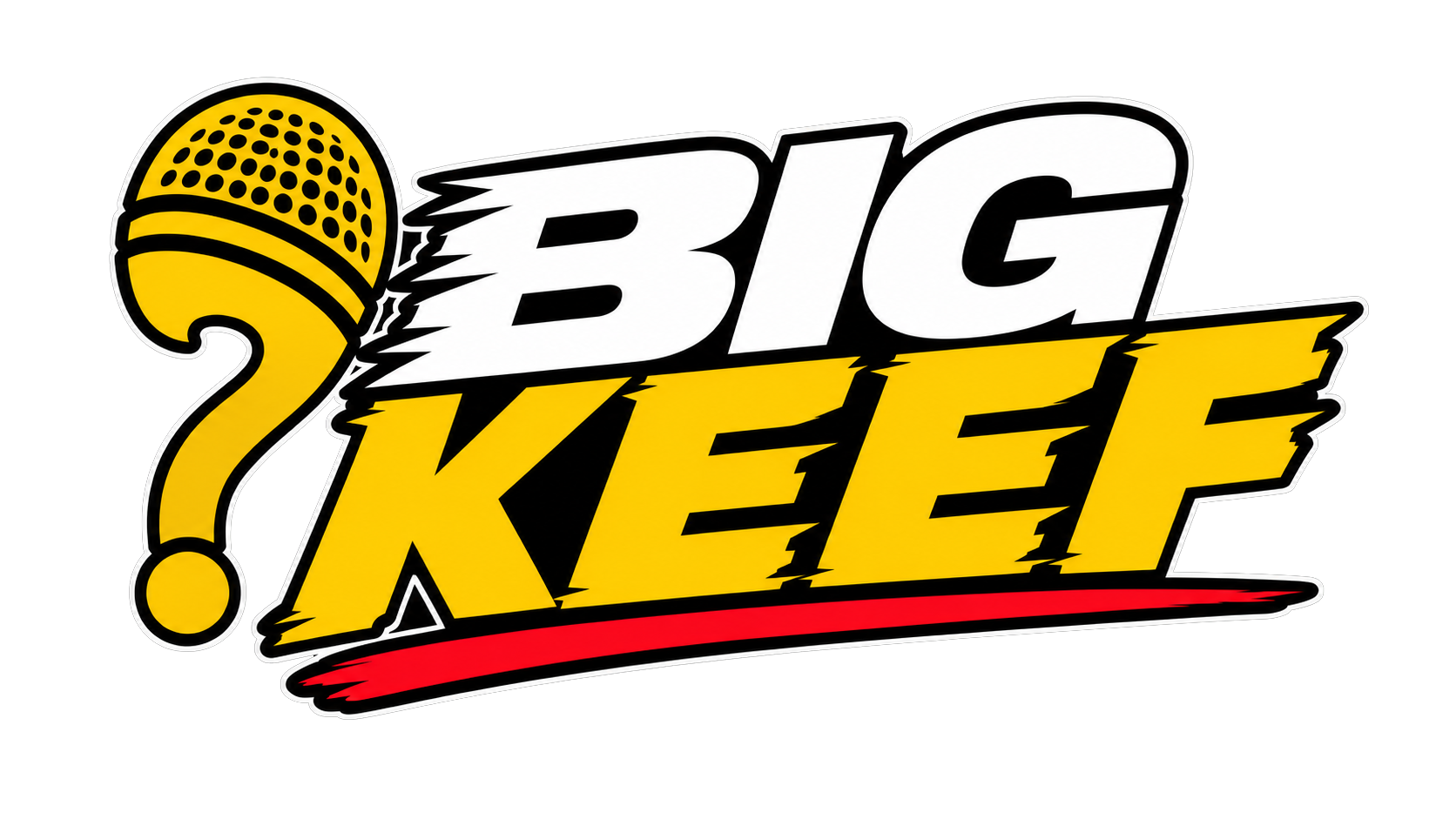 Big Keef white B black outline logo